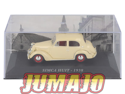 FA55 Voiture 1/43 IXO altaya Voitures d'autrefois SIMCA Huit 1938