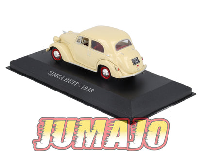 FA55 Voiture 1/43 IXO altaya Voitures d'autrefois SIMCA Huit 1938