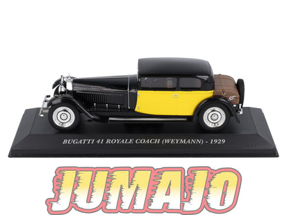 FA56 Voiture 1/43 IXO altaya Voitures d'autrefois : Bugatti 41 Royale Coach Weymann 1929