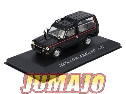 FA62 Voiture 1/43 IXO Altaya Voitures d'autrefois MATRA Simca Rancho 1982