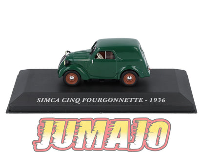 FA67 Voiture 1/43 IXO altaya Voitures d'autrefois : SIMCA Cinq Fourgonnette 1936