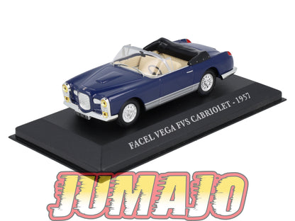 FA81 Voiture 1/43 IXO altaya Voitures d'autrefois FACEL VEGA FVS Cabriolet 1957