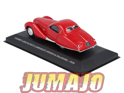 FA89 Voiture 1/43 IXO Altaya Voitures d'autrefois TALBOT Lago SS Faux cabriolet 1938