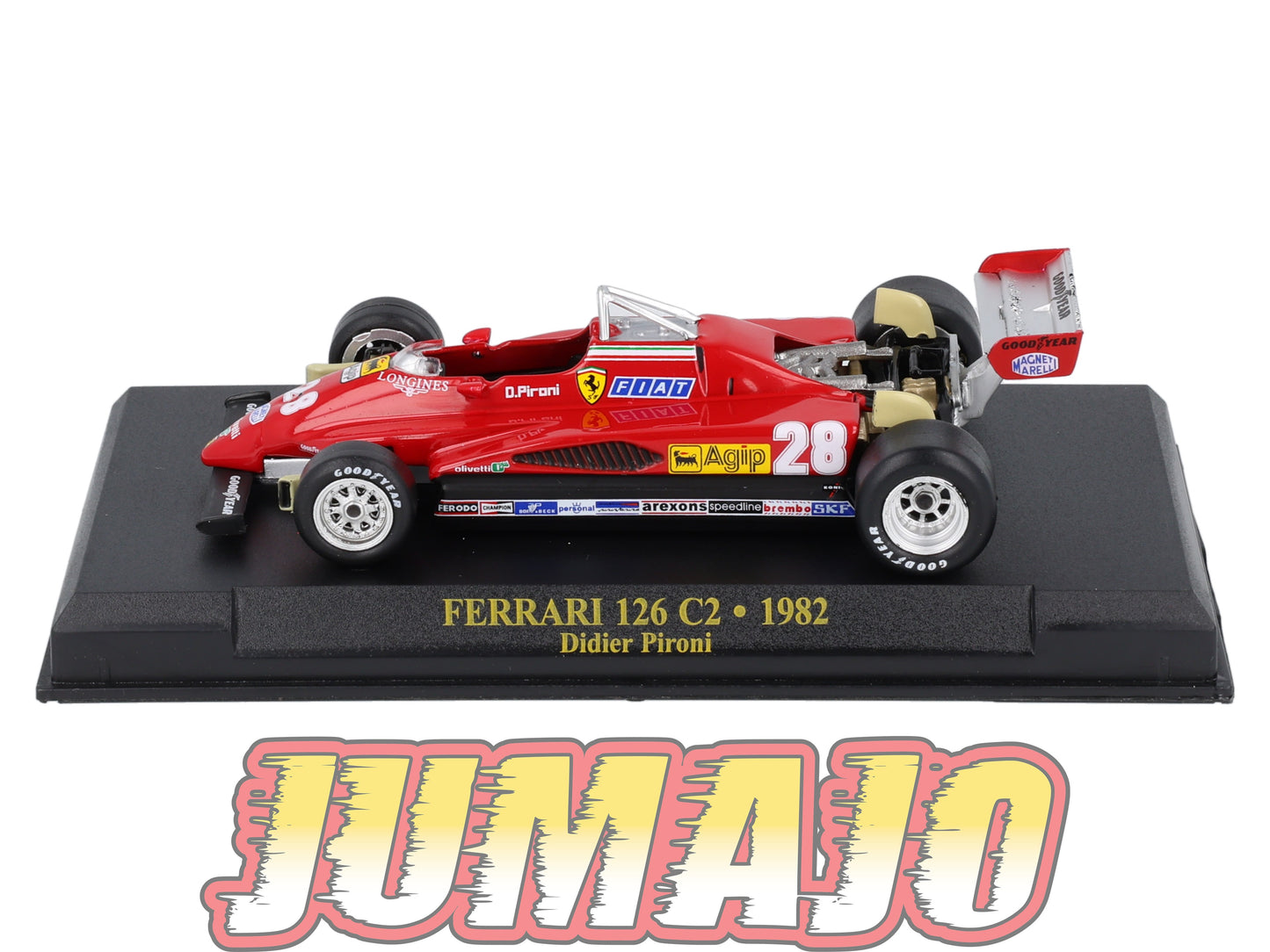 FEF25 Voiture 1/43 IXO Altaya : FERRARI 126 C2 1982 D.Pironi #28