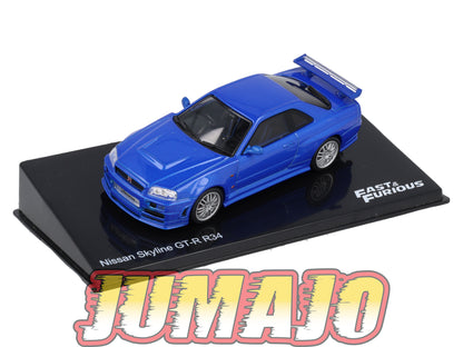 FF25 Voiture 1/43 IXO Altaya Fast and Furious : NISSAN Skyline GT-R R34