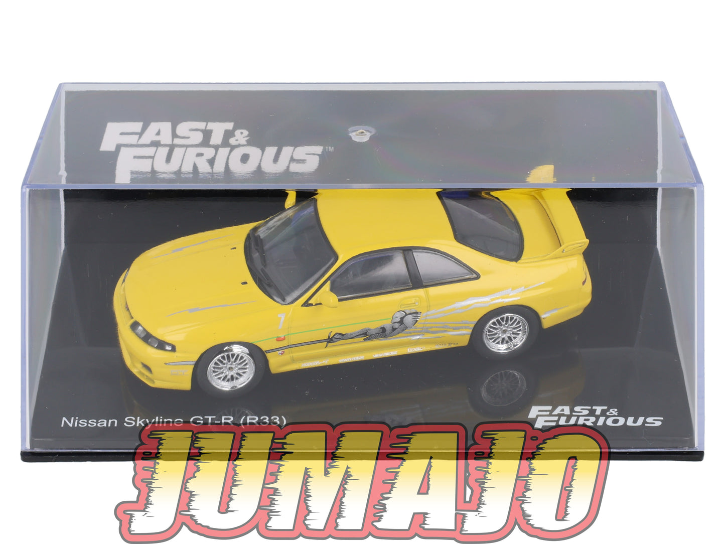 FF54 Voiture 1/43 IXO Altaya Fast and Furious : NISSAN Skyline GT-R R33 Jaune