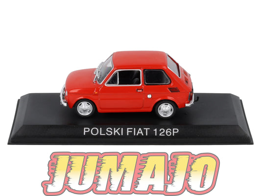 FIA1 Voiture 1/43 Hachette Pologne IXO Polski Fiat 126P rouge