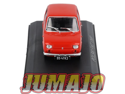 FIA1 Voiture 1/43 Hachette Pologne IXO Polski Fiat 126P rouge