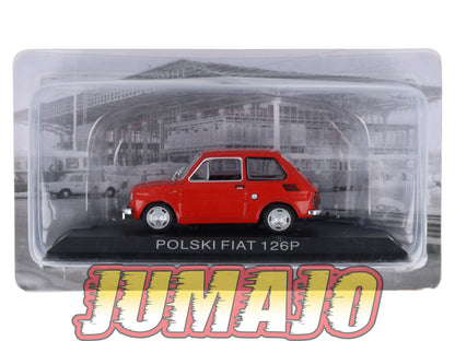 FIA1 Voiture 1/43 Hachette Pologne IXO Polski Fiat 126P rouge