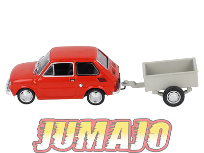 FIA1 Voiture 1/43 Hachette Pologne IXO Polski Fiat 126P rouge