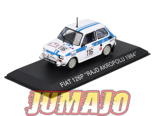 FIA2 Voiture 1/43 Hachette Pologne IXO Fiat 126P RALLYE 1984 RAJD AKROPOLU