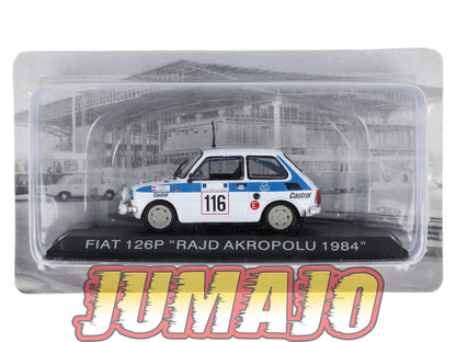 FIA2 Voiture 1/43 Hachette Pologne IXO Fiat 126P RALLYE 1984 RAJD AKROPOLU