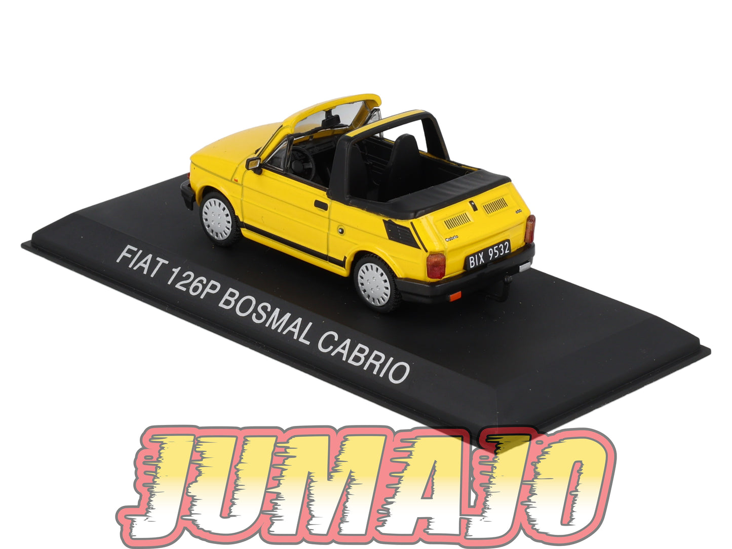 FIA3A Voiture 1/43 Hachette Pologne IXO Polski Fiat 126PBosmal Cabrio Jaune