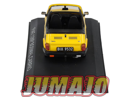 FIA3A Voiture 1/43 Hachette Pologne IXO Polski Fiat 126PBosmal Cabrio Jaune