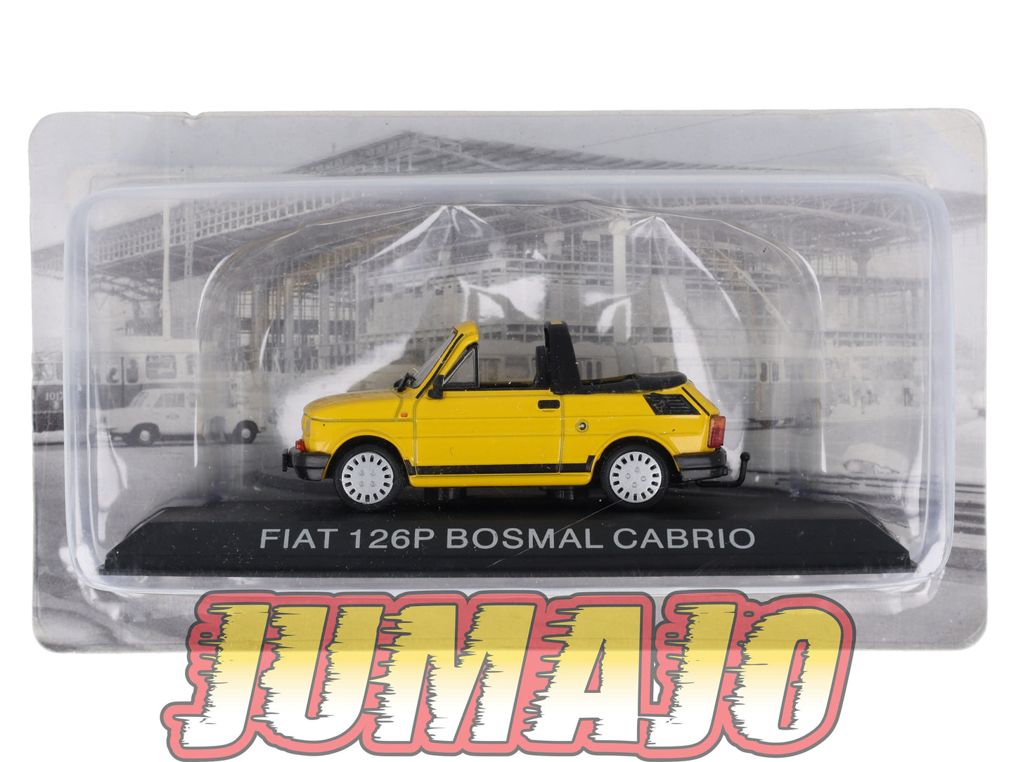 FIA3A Voiture 1/43 Hachette Pologne IXO Polski Fiat 126PBosmal Cabrio Jaune