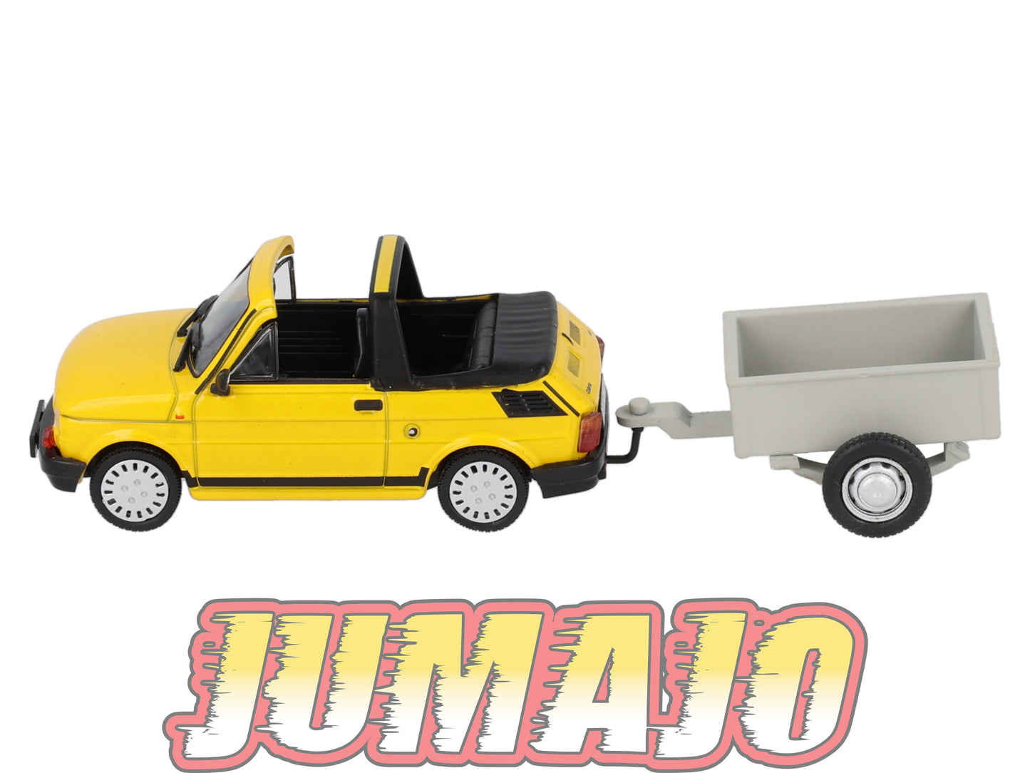 FIA3A Voiture 1/43 Hachette Pologne IXO Polski Fiat 126PBosmal Cabrio Jaune