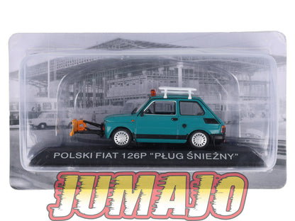 FIA6 Voiture 1/43 Hachette Pologne IXO POLSKI Fiat 126P PLUG SNIEZNY