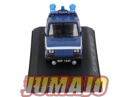 FIA8 Voiture 1/43 Hachette IXO Polski Fiat 126P  Police MILICJA