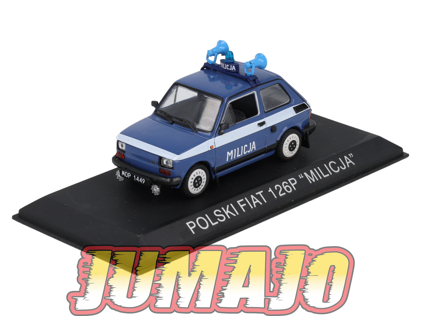 FIA8 Voiture 1/43 Hachette IXO Polski Fiat 126P  Police MILICJA