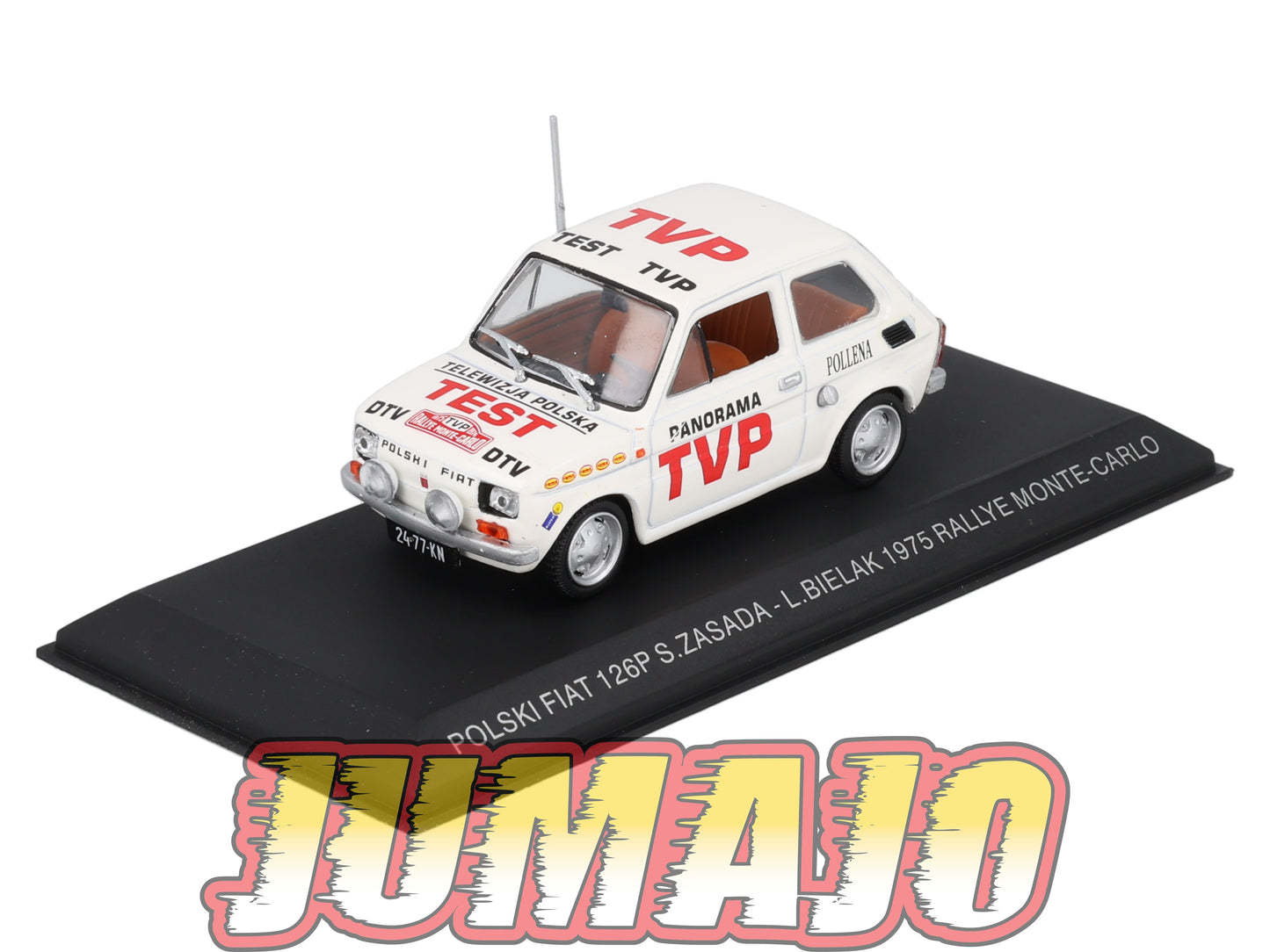 FIA9 Voiture 1/43 Hachette IXO Polski Fiat 126P RALLYE MONTE CARLO 1975 ZASADA