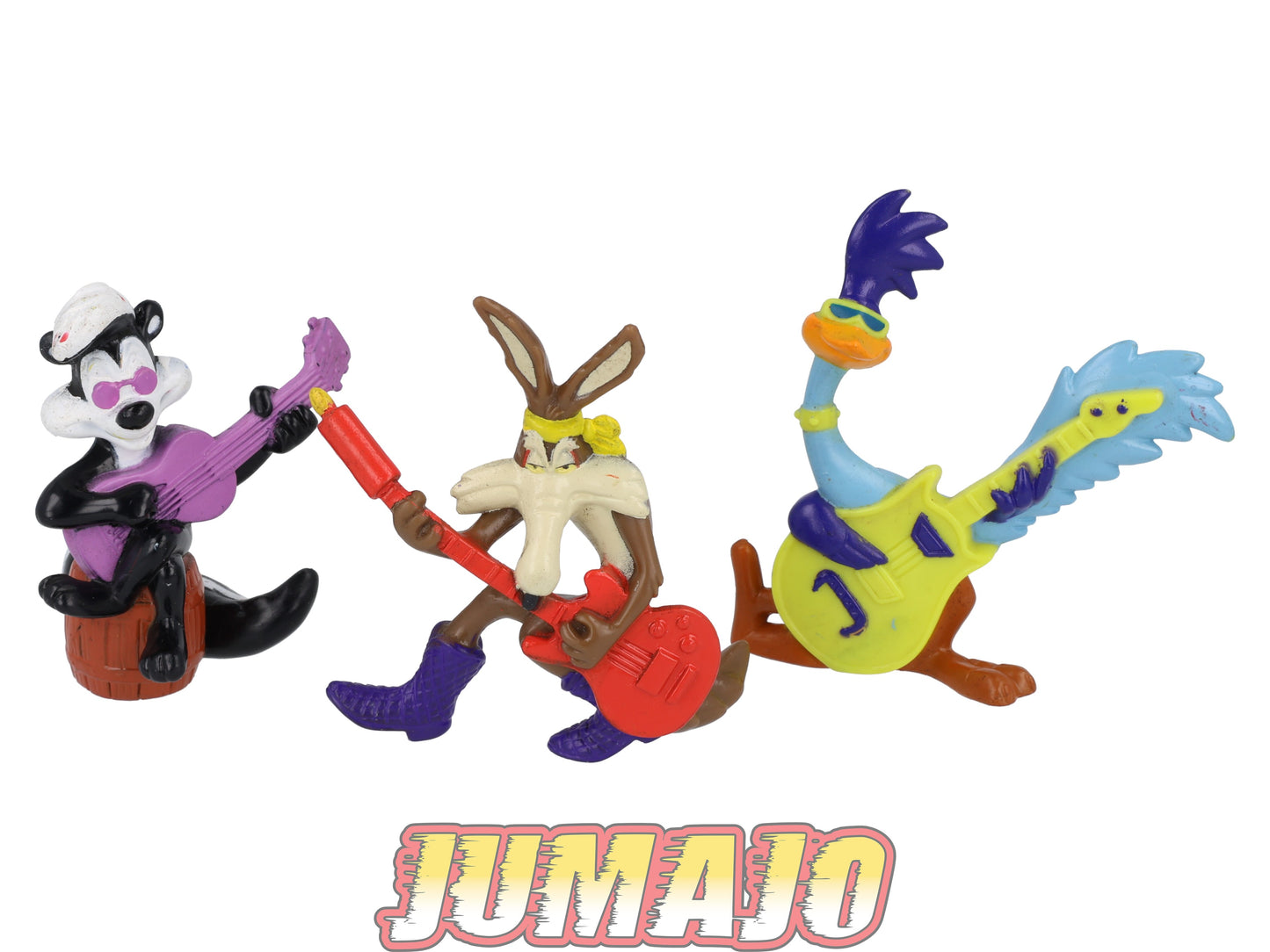 FIG102 lot de 3 figurines PVC LOONEY TOONS 8cm : Bip Bip, Coyote & Pepe le putois