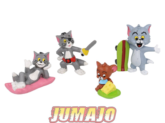 FIG115 Lot 3 figurines Comics spain Bully PVC 6cm Tom coussin/Skateboard & Jerry fromage (Copie)