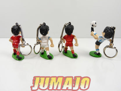 FIG121 : lot 4 figurines PVC Sport Billy 1990 Belgique + Argentine + Grèce 6cm