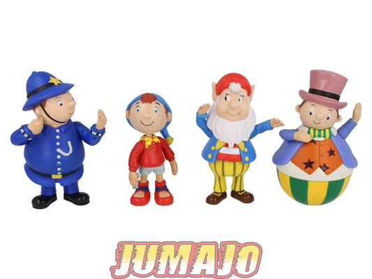 FIG161 Lot de 4 figurines PVC McDonald's 2004 12cm : Oui-Oui, Mr.Plod & Culbuto