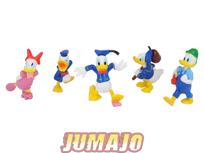 FIG167 Lot de 5 figurines PVC DISNEY 6cm : Donald Duck & Daisy