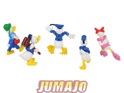 FIG167 Lot de 5 figurines PVC DISNEY 6cm : Donald Duck & Daisy