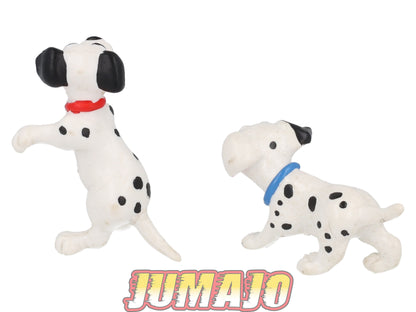 FIG171 Lot de 2 figurines PVC BULLY Disney 6cm : 101 Dalmatiens