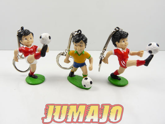 FIG73D : lot 3 figurines PVC Sport Billy 1990 Brésil + Suisse 6cm