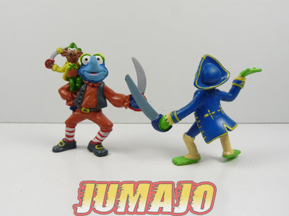 FIG149 : 8 figurines "Muppet Show" Treasure island MINILAND 9.5cm : Fozzie, Piggy, Kermit & Gonzo
