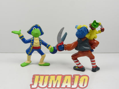 FIG154 : 7 figurines "Muppet Show" Treasure island MINILAND 9.5cm : Fozzie, Kermit & Gonzo