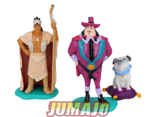 FIGZ17 lot de 3 figurines PVC Disney APPLAUSE 9cm : Powhatan & Gouverneur Ratcliffe