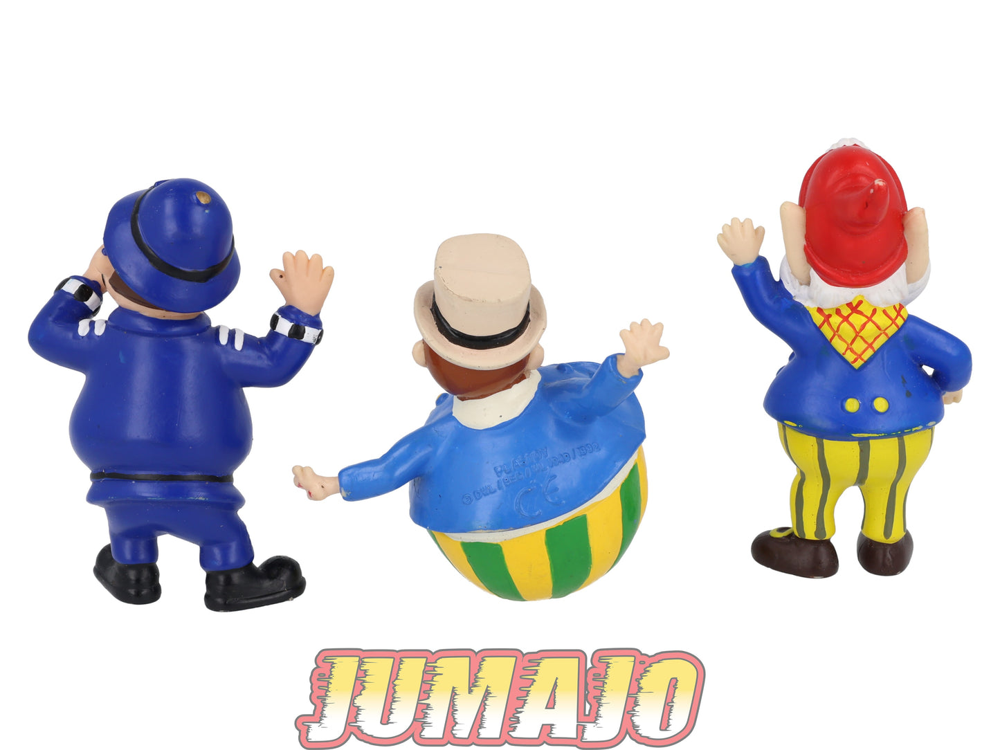 FIGZ25 lot de 3 figurines PVC PAPO Oui-Oui 8cm : Potiron, M. Culbuto & M. Le Gendarme