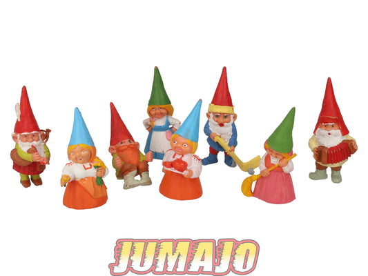 FIGZ54 Lot 8 figurines PVC UNIEBOEK David le gnome 8.5cm : OCCASION Flûte, Accordéon