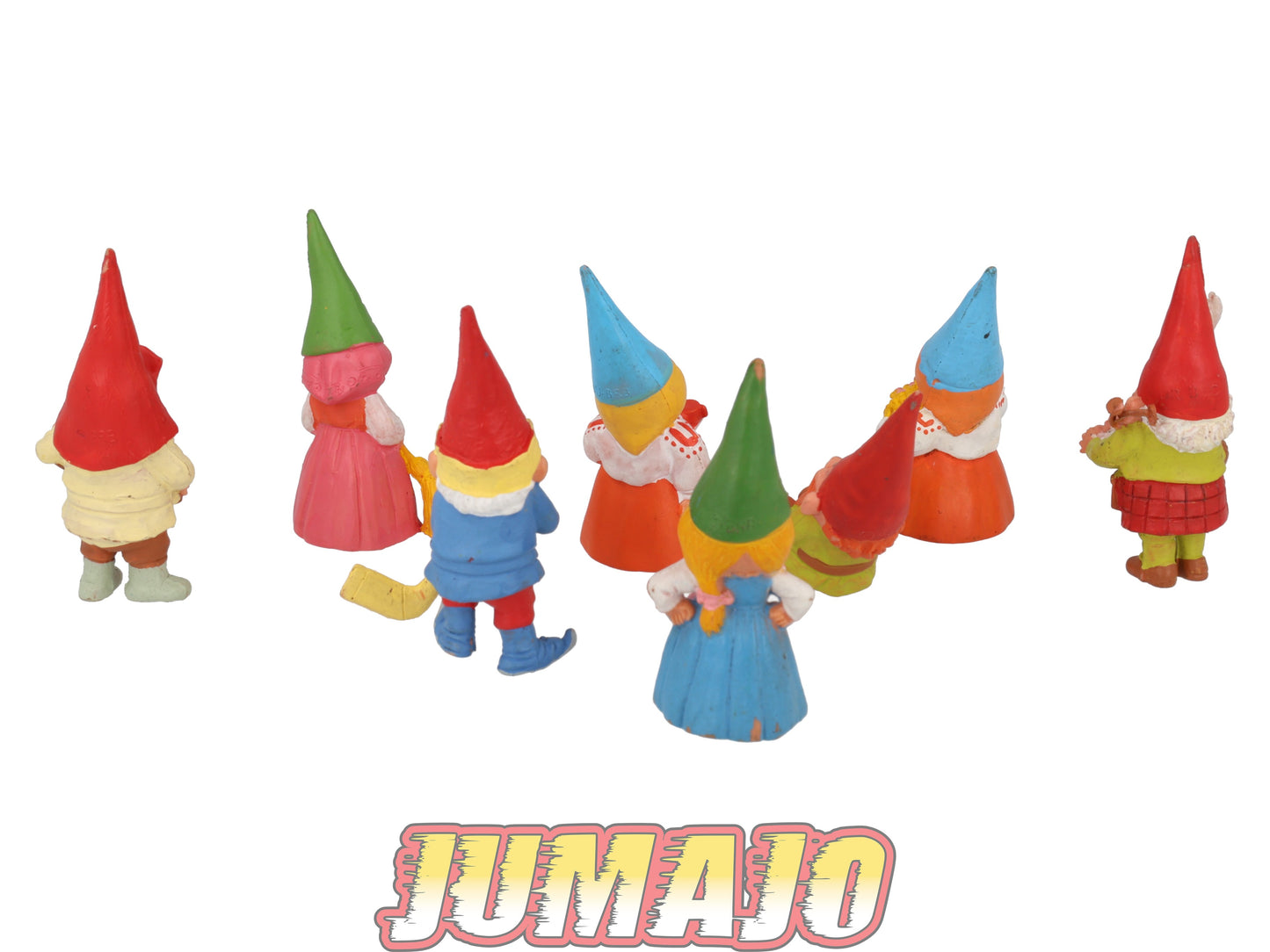FIGZ54 Lot 8 figurines PVC UNIEBOEK David le gnome 8.5cm : OCCASION Flûte, Accordéon