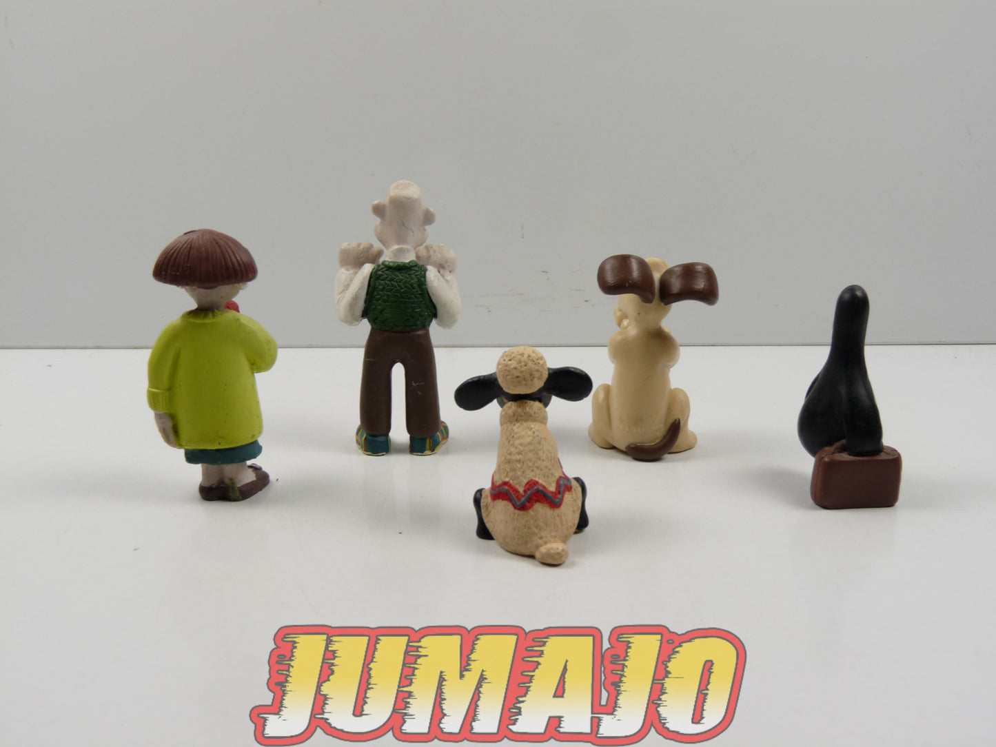 FIGZ (N) : Lot de 5 figurines Wallace et Gromit 6.5cm : Wallace + Gromit + Pingouin + Mouton