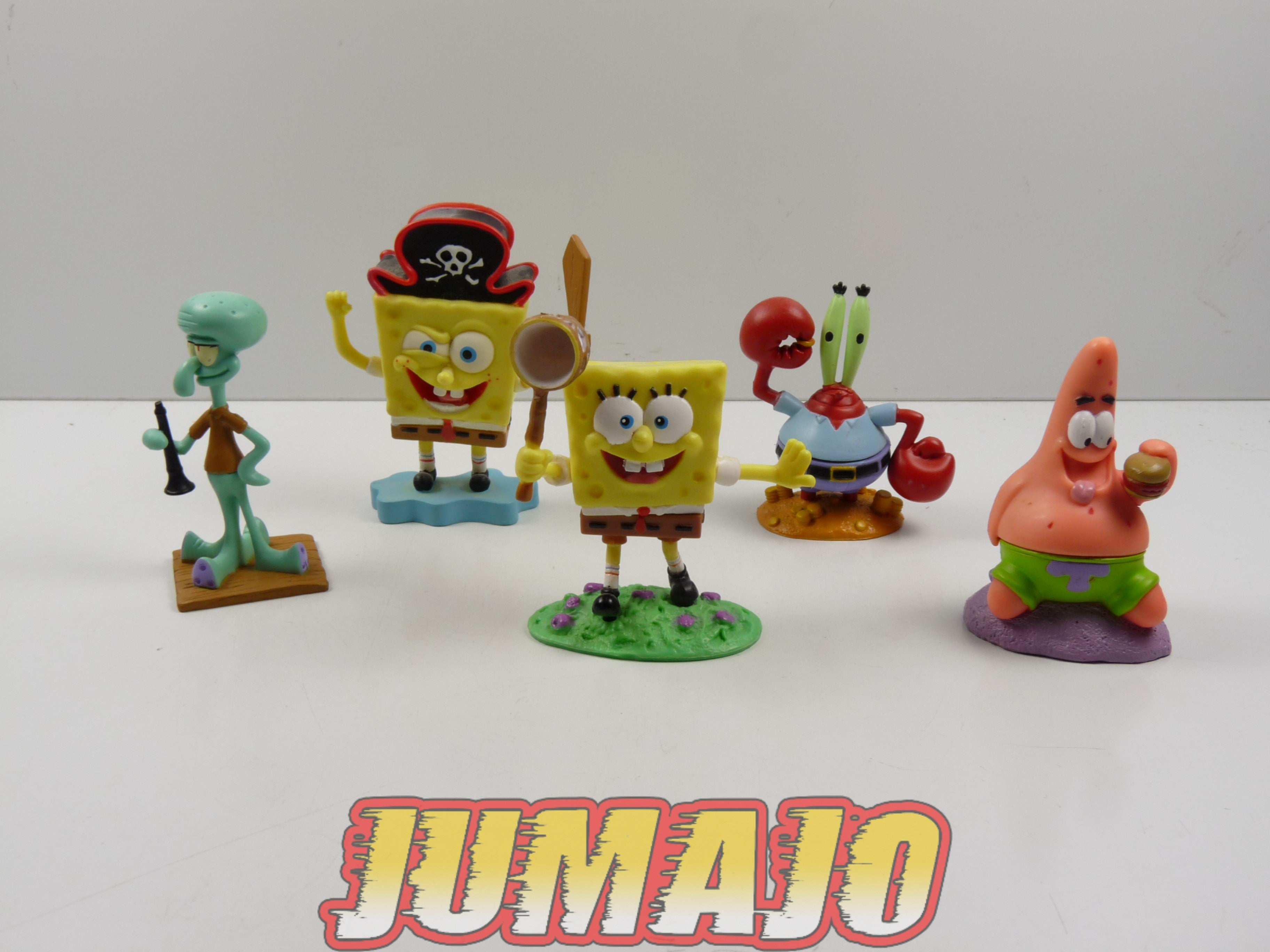 FIGZ O Lot de 5 figurines Bob l eponge VIACOM 2003 8cm Bob l epo Jumajo