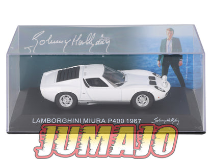 FIL403 1/43 Voiture HACHETTE JOHNNY HALLYDAY Test : LAMBORGHINI Miura P400 1967