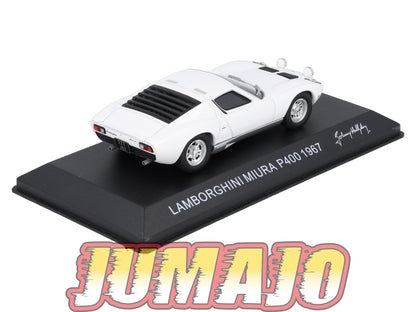 FIL403 1/43 Voiture HACHETTE JOHNNY HALLYDAY Test : LAMBORGHINI Miura P400 1967