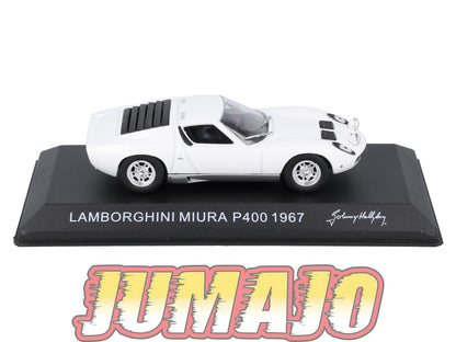 FIL403 1/43 Voiture HACHETTE JOHNNY HALLYDAY Test : LAMBORGHINI Miura P400 1967