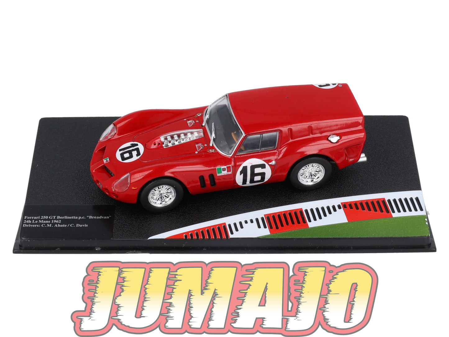 FIT39 voiture 1/43 IXO FERRARI sport : 250 GT Berlinetta 24H le Mans Abate #16 1962