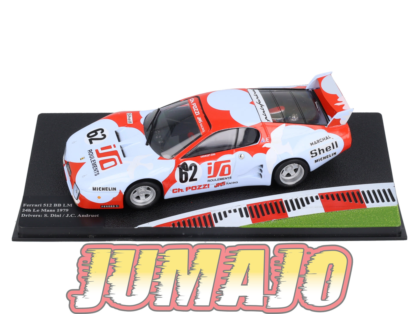 FIT8 voiture 1/43 IXO FERRARI sport : 512 BB LM 24h le Mans S.Dini 1979 #62