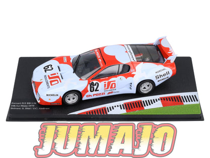 FIT8 voiture 1/43 IXO FERRARI sport : 512 BB LM 24h le Mans S.Dini 1979 #62