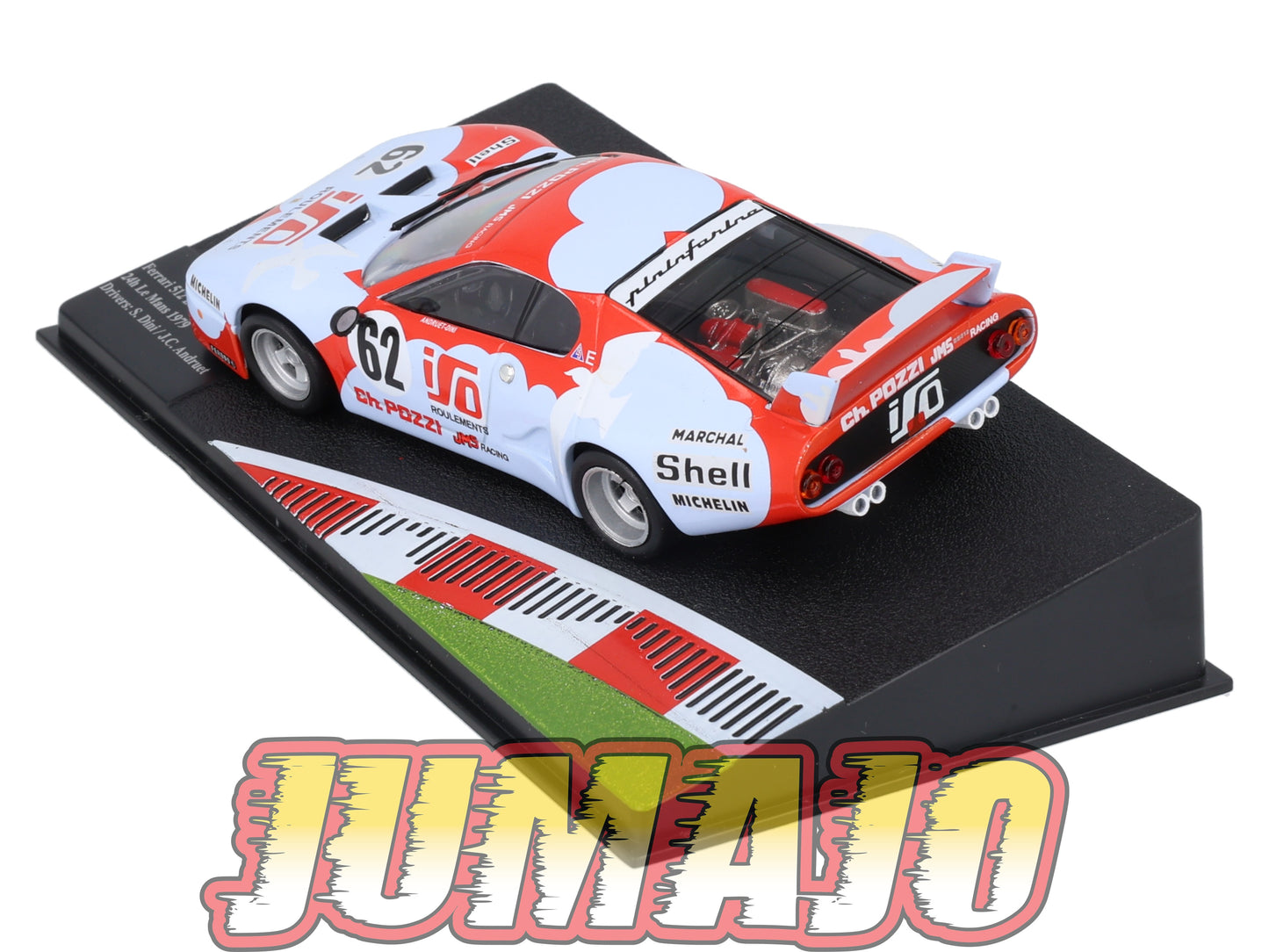 FIT8 voiture 1/43 IXO FERRARI sport : 512 BB LM 24h le Mans S.Dini 1979 #62