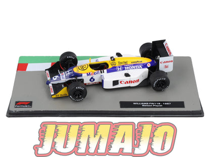 FOR104 Voiture eaglemoss 1/43 F1 Formule 1 : WILLIAMS FW11B #6 1987