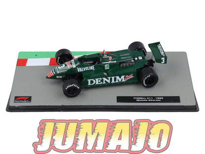 FOR16 Voiture eaglemoss 1/43 F1 Formule 1 : TYRELL 011 1982 M.Alboreto