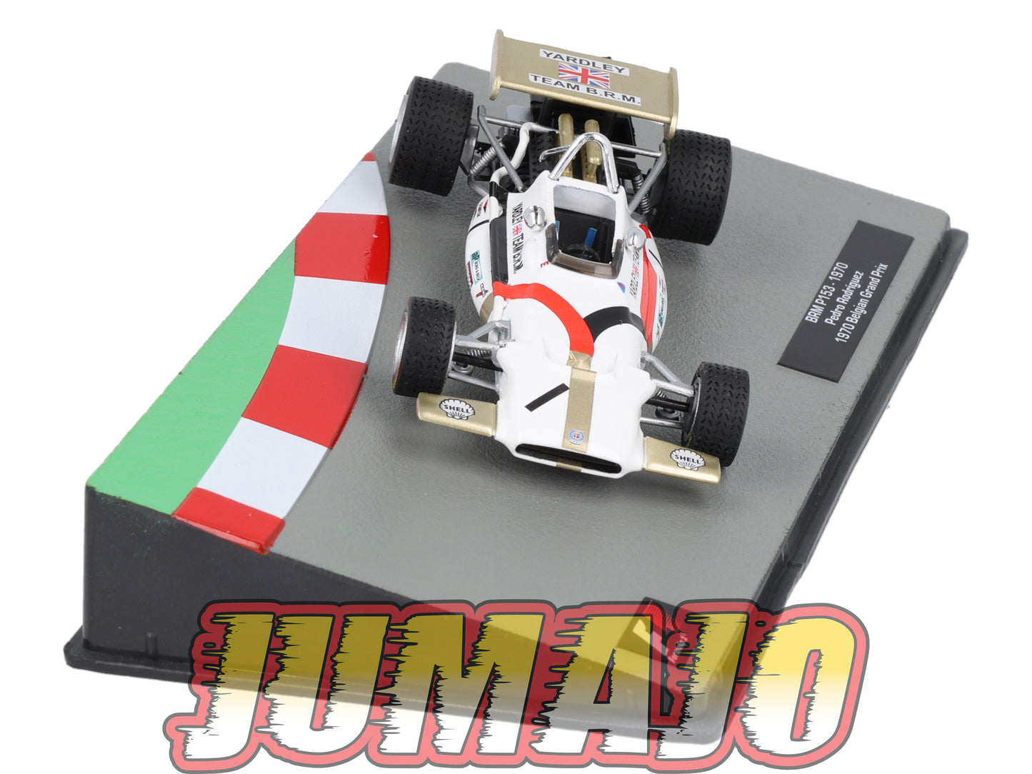 FOR34 Voiture eaglemoss 1/43 F1 Formule 1 : BRM P153 1970 P.Rodriguez Belgique